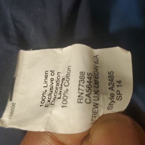 Madewell Mercado Linen  Shift  Blue Dress Size XS - Picture 12 of 12